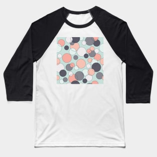 Spots and Dots Pink and Blue Baseball T-Shirt